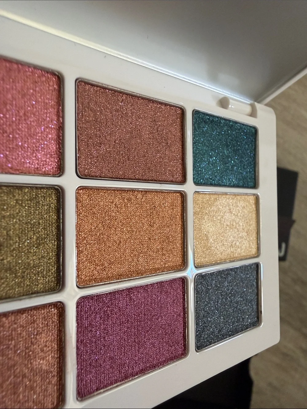 Makeup By Mario 12-Shade Metallic Palette - Gold, Pink, Teal, Bronze, Olive